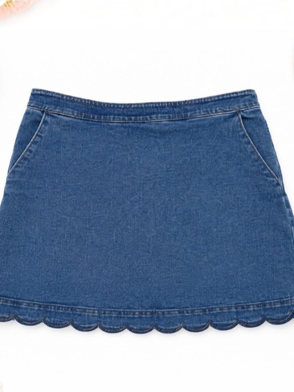 Blue Denim Mini Skirt
